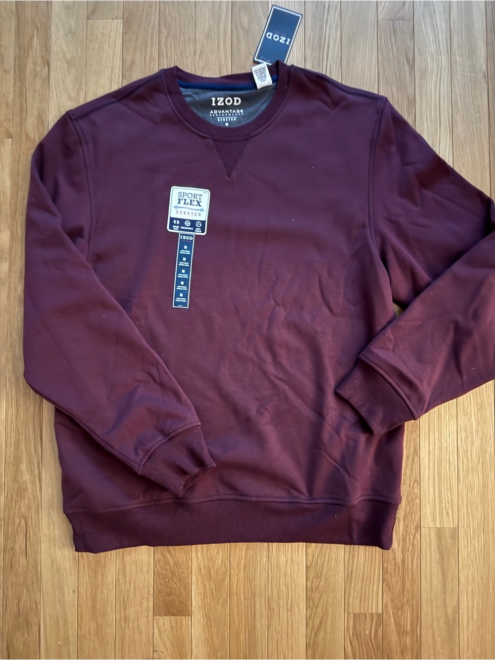 Izod Men's Burgundy Crew Sweatshirt